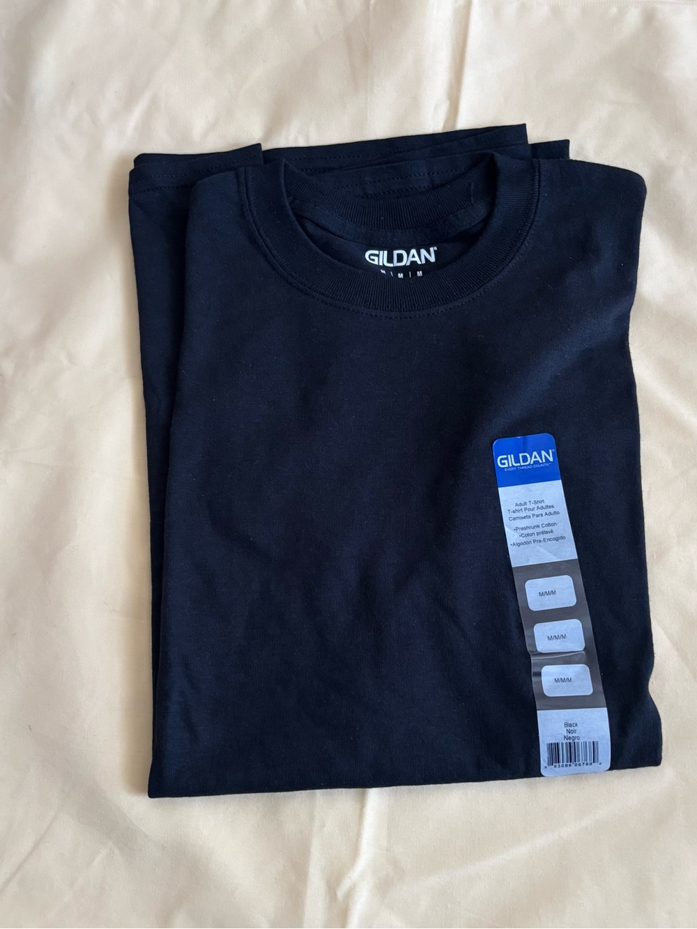 Gildan Men's Navy Crew Neck Short Sleeve Tee